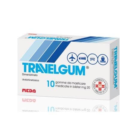 Travelgum 20 mg Gomme da Masticare Medicate 10 Gomme