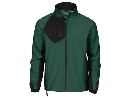PROJOB Softshelljacka herr 2422 grön 2XL - Lyreco - Arbetskläder - Arbetsjackor - Softshelljackor