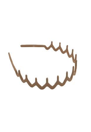 Complement Diadem Med Piggar I Matt Finish Hårband Dam Beige