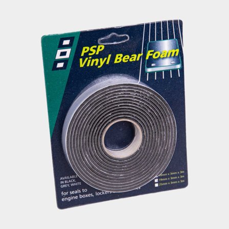Liston adhésif PSP Vinyl Bear Foam Tape, 19 mm x 3 meter, 3 mm épais, noir
