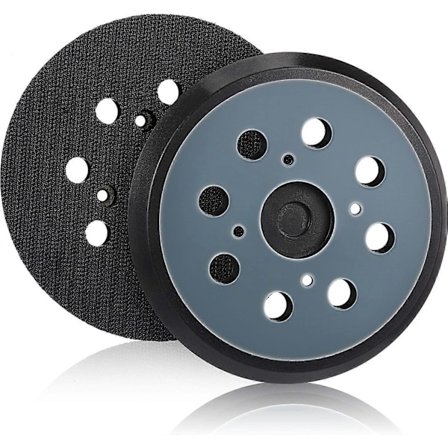 2 stk. 5 tommer 8-hullers excentersliber udskiftningspude med velcro, slibepude kompatibel med Milwaukee 51-36-7090, 51-36-7100