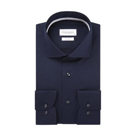 Profuomo Shirt , Blauw , Heren , Maat: XL