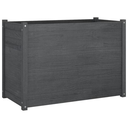 Vidaxl Odlingslåda Grå 100x50x70 Cm Massiv Furu Grå