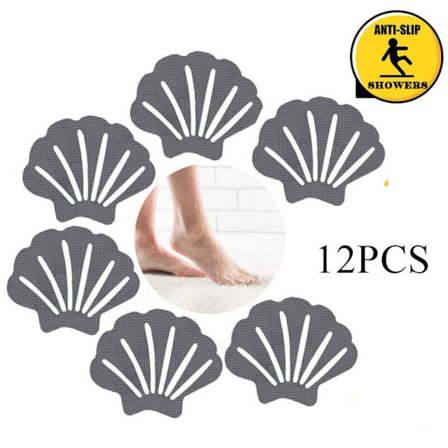 Baderom Badeklistremerker Anti-skli-klistremerke GRÅ GRÅ