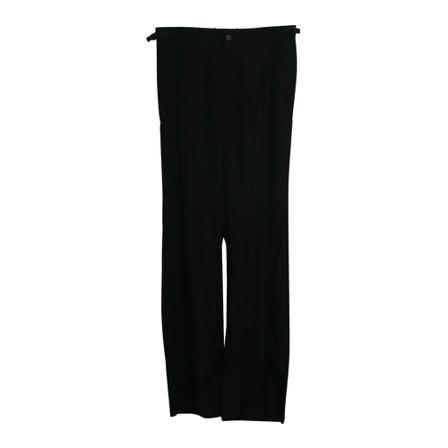 Balenciaga Vintage, Pre-Owned Straight Cut Pants in Lyocell Zwart, Heren, Maat:S