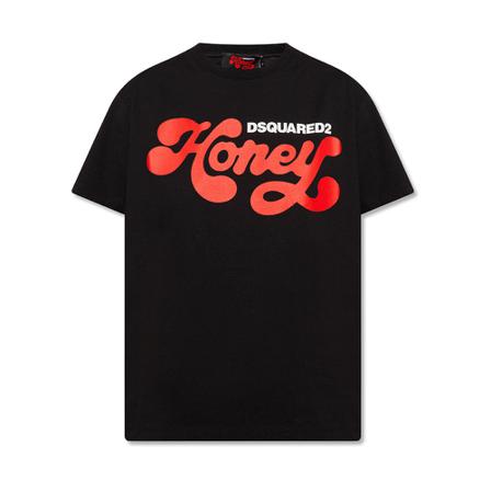 Dsquared2 Logo T-shirt Sort, Dame T-shirts