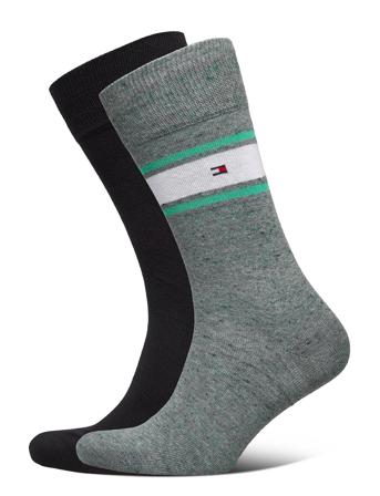 Th Men Sock 2P Multicolor Melange Black Tommy Hilfiger