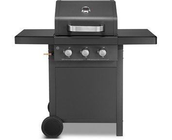 ON BBQ Gas Grill 3 Burner 48x40cm - Gasolgrill med 3 st brännare och sidobord