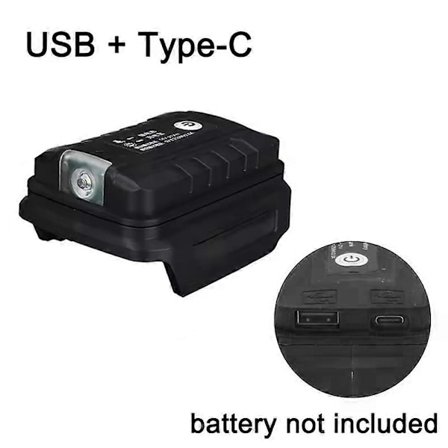 Strømforsyning til Makita-Lithium-ion batteri Hurtig opladning LED-lys til udendørs brug