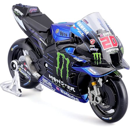 1/18 MOTO GP RACING - Yamaha Factory #20 Fabio Quartararo - UUSI FA 2022 - Pienoisauto lapsille - Mittakaavajäljennös