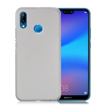 Huawei P20 Lite yksinkertainen suojakuori - Valkoinen White