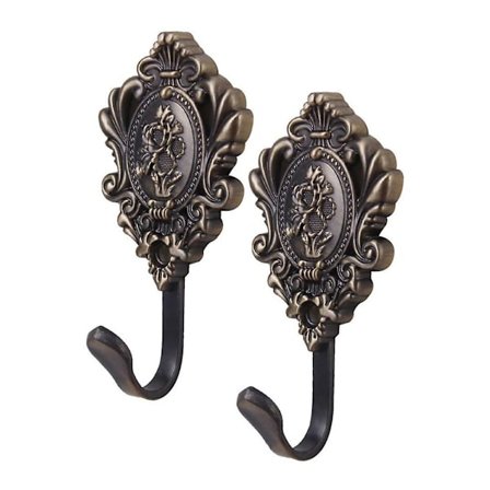 2 st Vintage Draperi Gardin Hållband Upphängningskrokar