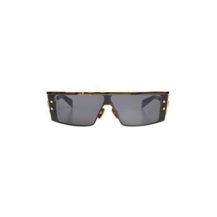 Balmain, Wonder Boy – III sungles Zwart, Heren, Maat:ONE Size,leer