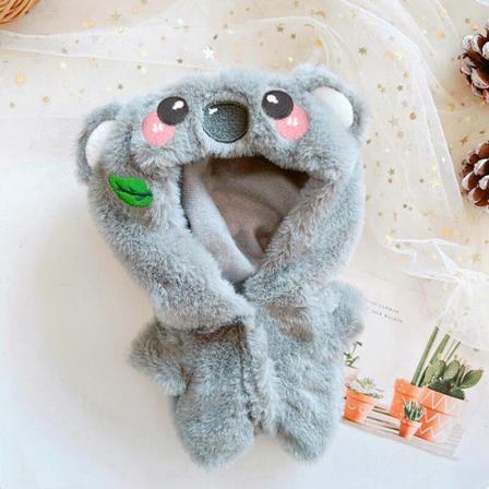 20cm Dockkläder Grå Koala Doll Accessoarer Dress Up Toy Gift