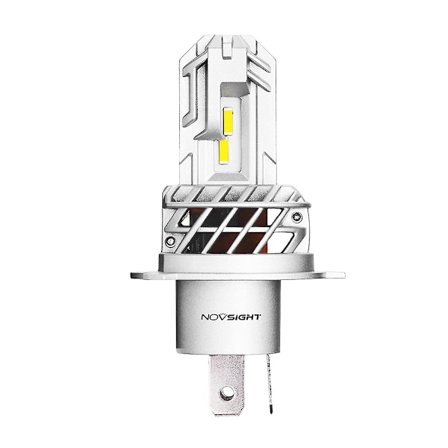 NOVSIGHT Motorcykel Forlygte H4 Led 5000LM 6000K 25W Hi-Lo Lys