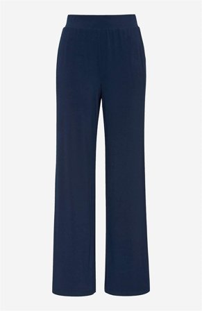 Cellbes of Sweden - Brede jerseybukser i marine til damer i størrelse 38/40