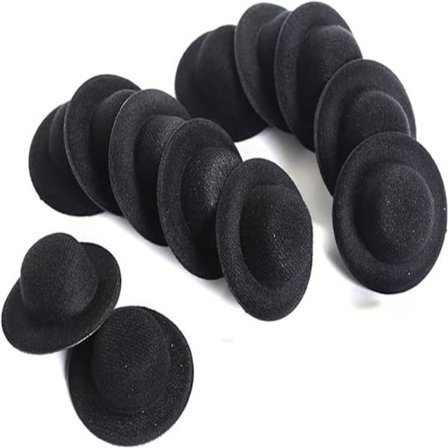 Mini formelle hatter Miniatyr dukkehatter Mini filt topphatter