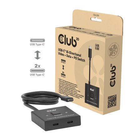 Club 3D Usb-C Bi-Directional Video +