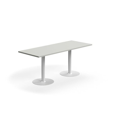 Bord VERTICUS, 1800x700x720 mm, lysegrå/hvid