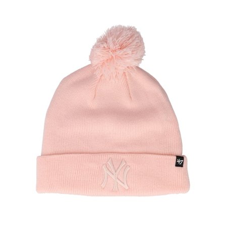 47 Brand - MLB Roze pom Beanie - New York Yankees Breakaway 47 Cuff Knit Pink Pom @ Hatstore
