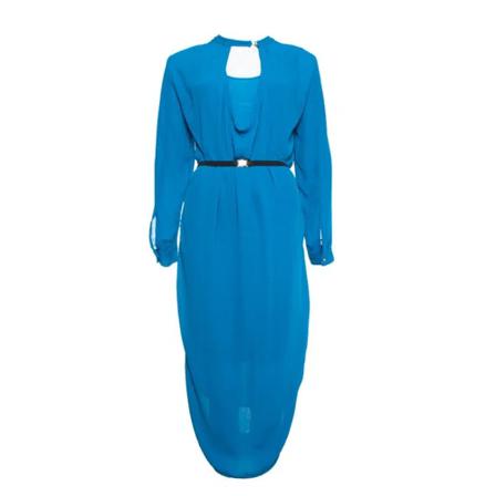 By Malene Birger Pre-owned, Pre-owned Polyesterdresses Blauw, Dames, Maat:S