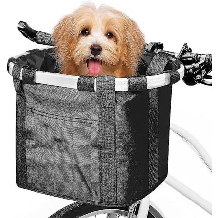 Pyöräkori, Taittuva Pieni Lemmikki Kissan Koiran Kuljettaja Etu Irrotettava Polkupyörän Ohjaustangon Kori