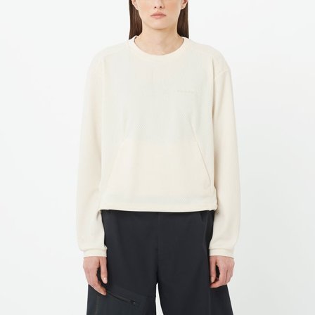 Salomon - Women's Crewneck Pullover Motomesh - Whisper White