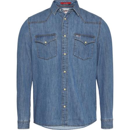 Skjortor Tommy Hilfiger Tjm Western Denim Blå 179 - 183 Cm/l