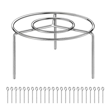 Grillspydstativ i rustfritt stål, rund vertikal holder for Instant Pot