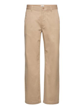 Stefan Classic Trousers Chinos Byxor Beige Wood Wood