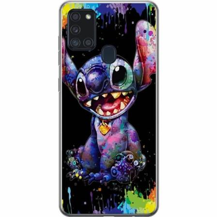 Samsung Galaxy A21s Genomskinligt Skal Lilo And Stitch