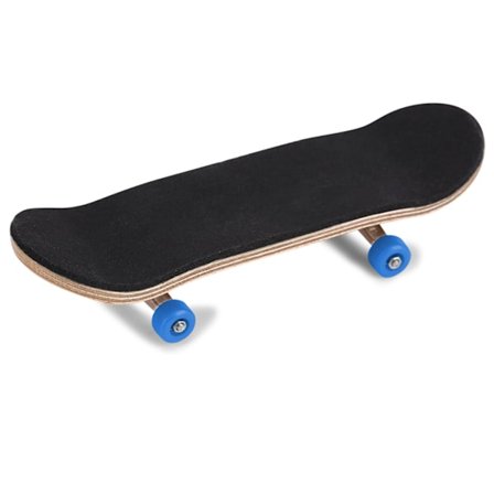 1 stk. Ahorn Træ Legering Fingerboard Finger Skateboards Med Æske Reducer Tryk Gaver Mørkeblå