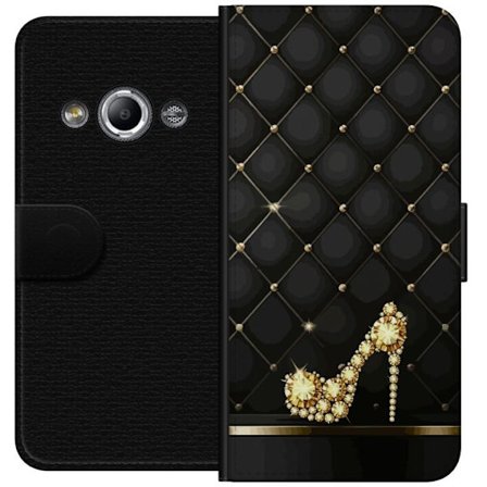 Kompatibel Tegnebogsetui til Samsung Galaxy Xcover 3 Gyldig højhælet sko prydet med diamanter