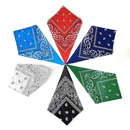 Bandana bomuldsæt til damer og herrer, tørklæde, halstørklæde, firkantet klæde, gave