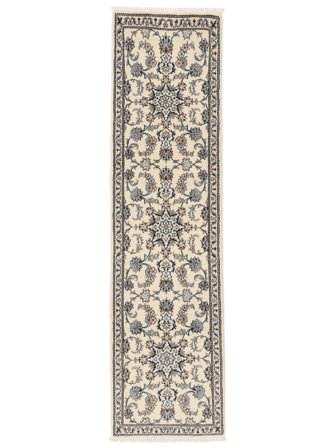 Nain Vloerkleed Handgeknoopt 78X292 Tapijtloper Bruin/Beige Perzië/Iran