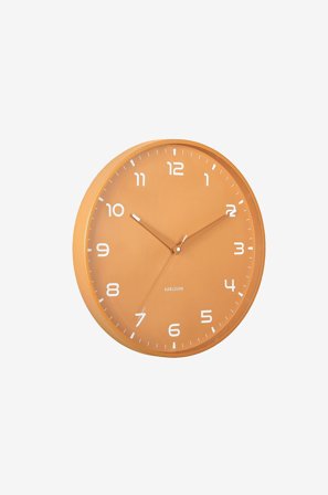 Karlsson - Veggklokke Orgullo - Gul - Veggklokker & bordklokker - Fra Homeroom