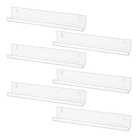 Vinylplade Vægplade Sæt 6 Stykker Albumholder til Ophængning på Vægge - Hylde Album eller Børnebøger[pl]