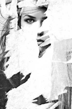 Malerifabrikken - Juliste Torn out 2 - Harmaa - Julisteet - - Homeroom