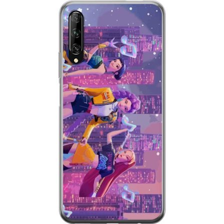 Yhteensopiva Puhelinkuori Huawei Huawei P smart Pro 2019 Tulevaisuutta ennakoiva K-Pop Demon Hunters tyttöryhmän kuvitus neonkaupungin popkulttuurie