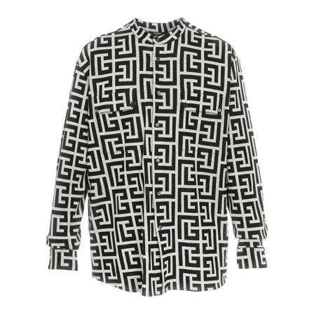 Balmain, Shirt Xh 1Hu 100Jb 70 Czarny, Mężczyzna, Rozmiar: L