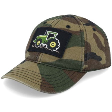 John Deere - Camo unconstructed Keps - Kids Toddler Tractor Patch Camouflage Dad Cap @ Hatstore