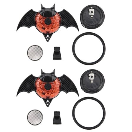 2-pyöräinen tasapainopyörä Sähköpyörä Pyörän koriste Valo puolat Valo Pyörän tarvikkeet Lepakko tyyli Punainen