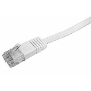 LogiLink CAT5e UTP Flat Patch Cable AWG 30 white,