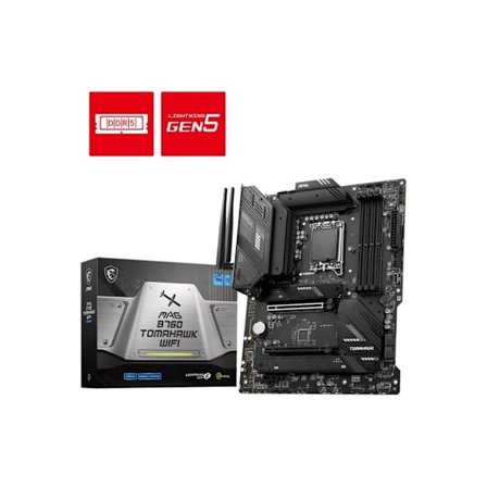 Moderkort MSI Intel b760 express (lga1700, atx, minne ddr5, minneskortplatser 4, 1xpci-express 1x, 2xpci-express 16x, 3xm.2)