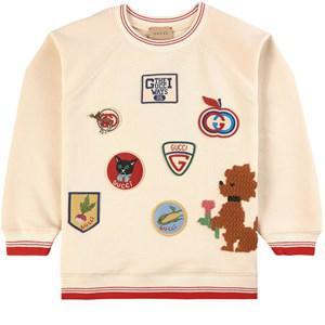 Kids - Gucci White Multi Logo Sweatshirt 6 years - Jumpers and knitwear - 6 years - White - Mädchen
