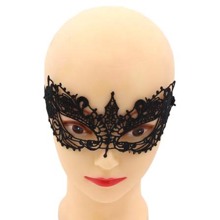 Svart Ögonmask - Glamorös & Sensuell Svart One Size