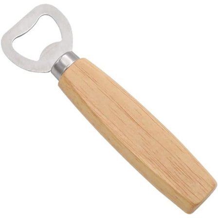 Træhåndtag Flaskeåbner Bærbar Ølflaskeåbner til Fest Bar Hjem Pub Køkkenflaskeåbner