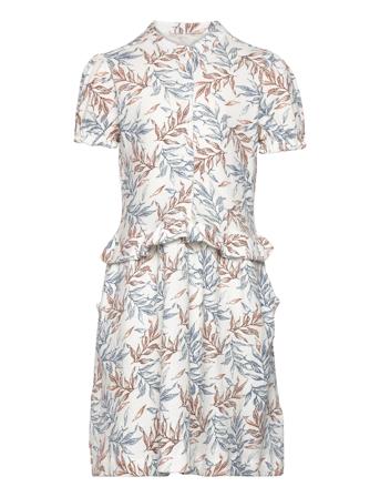 Dress Ss Wrinkle Dresses & Skirts Dresses Casual Dresses Short-sleeved Casual Dresses Multi/mønstret En Fant*Betinget Tilbud