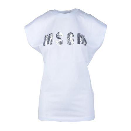 Msgm, T-Shirts Wit, Dames, Maat:M