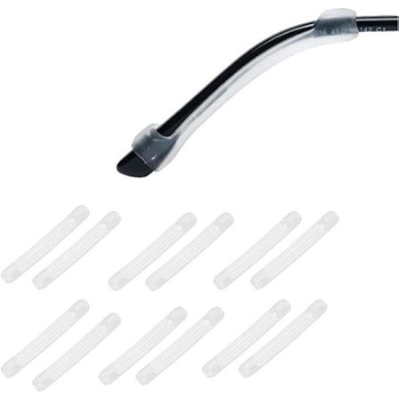 Premium Ultra Pehmeät Liukumattomat Silikoni Sangansuojat Silmälaseille - 6 Paria Korvakoukkuhihoja